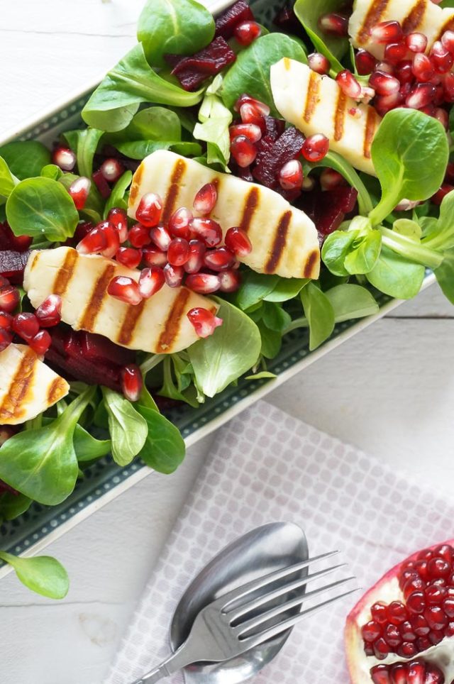 Salade Met Halloumi En Granaatappel Mind Your Feed