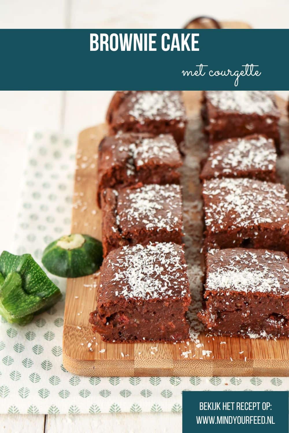 Brownie cake met courgette, Dit recept voor courgette brownies is ideaal voor iedereen die houdt van zoet, maar toch wat gezonder wil snoepen. De combinatie van rijke chocolade en courgette zorgt voor een heerlijke textuur en smaak.