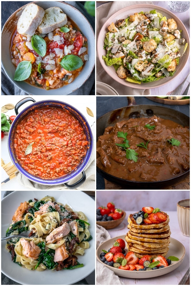 Weekmenu makkelijke maaltijden. Zoals je bent gewend staat er elke zaterdagochtend een weekmenu met makkelijke, gezonde en lekkere recepten voor je klaar. En ook deze week ga ik je weer inspireren met de eetplanning voor komende week. Pak pen en papier en schrijf weer mee!